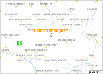 map of La Motte-Fouquet