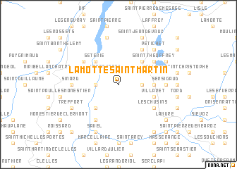 map of La Motte-Saint-Martin