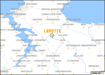 map of La Motte