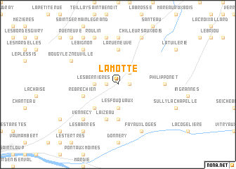 map of La Motte