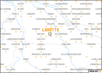 map of La Motte