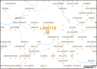 map of La Motte