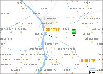 map of La Motte