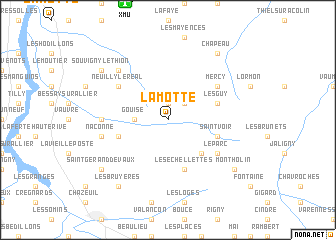 map of La Motte