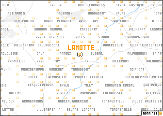 map of La Motte