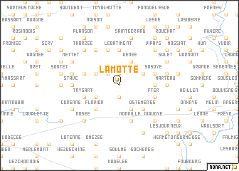 map of La Motte