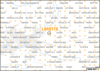 map of La Motte