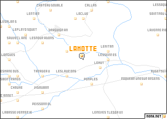 map of La Motte