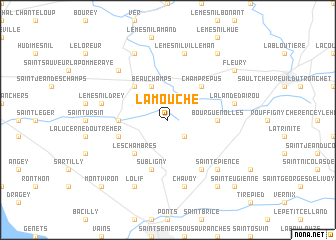 map of La Mouche