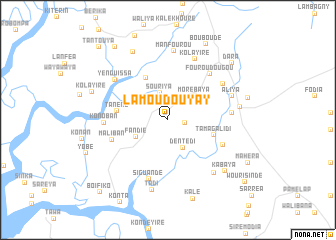 map of Lamoudouyay