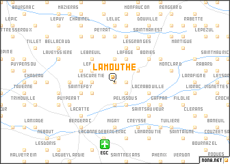 map of La Mouthe