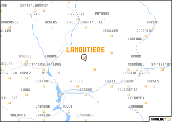 map of La Moutière