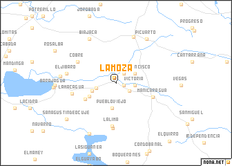 map of La Moza