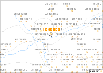 map of Lámpara