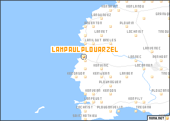 map of Lampaul-Plouarzel