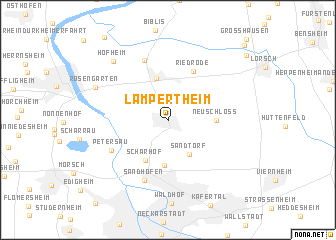 map of Lampertheim