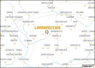 map of Lamporecchio