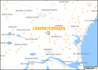 map of Lamprey Corners