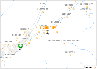 map of La Mucuy