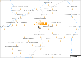 map of La Muela