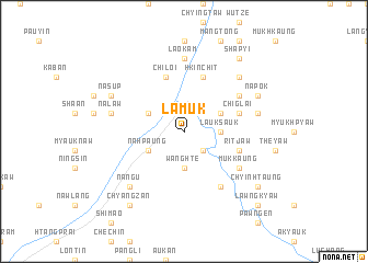 map of Lamuk