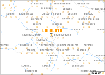 map of La Mulata