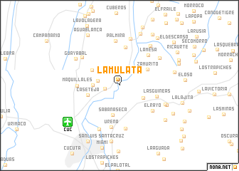 map of La Mulata