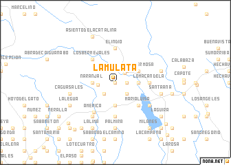 map of La Mulata