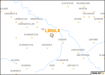 map of La Mula