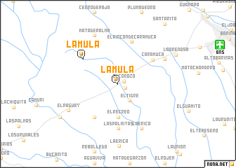 map of La Mula