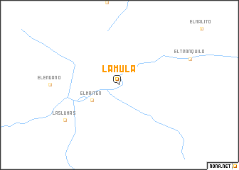 map of La Mula