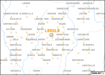 map of La Mula