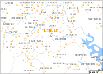 map of La Mula