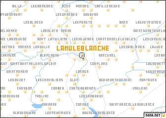 map of La Mule-Blanche