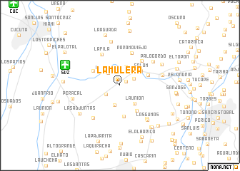 map of La Mulera