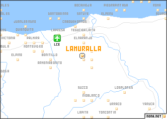 map of La Muralla