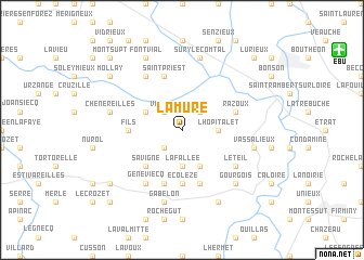 map of La Mure