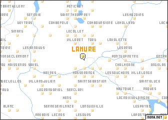 map of La Mure