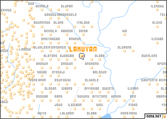 map of Lamuyan