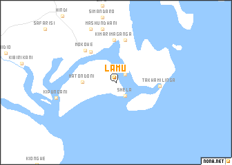 map of Lamu