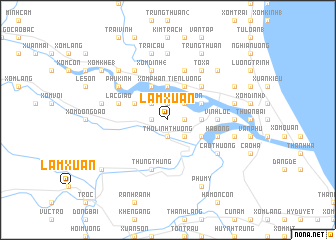 map of Lâm Xuân