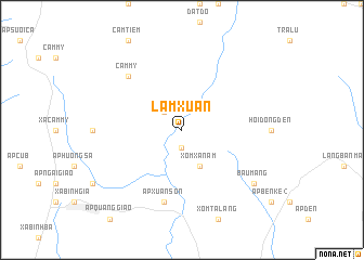 map of Lâm Xuân