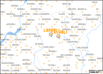 map of Lanabli