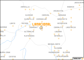 map of La Nacional