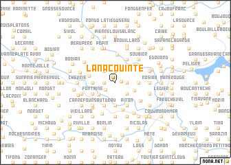 map of Lanacouinte