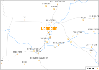 map of Lanagan