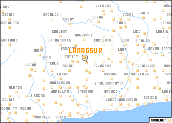 map of Lanag Sur