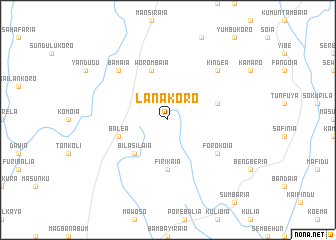map of Lanakoro