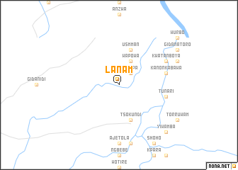 map of Lanam