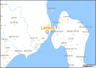 map of Lanang